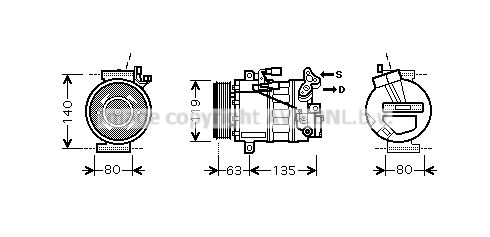 AVA QUALITY COOLING Компрессор, кондиционер RTK392